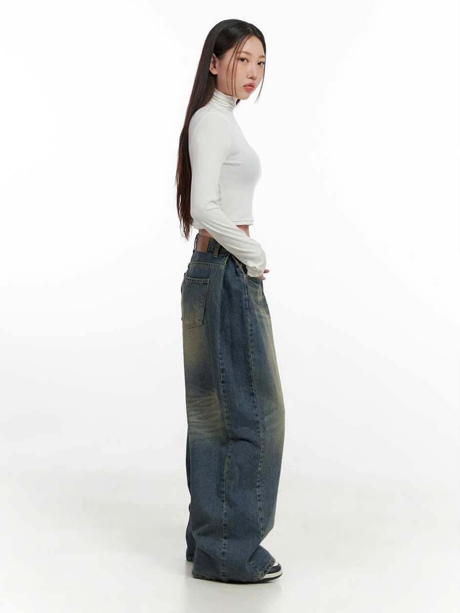 Quần Jean Nữ Straight Basic Cổ Điển