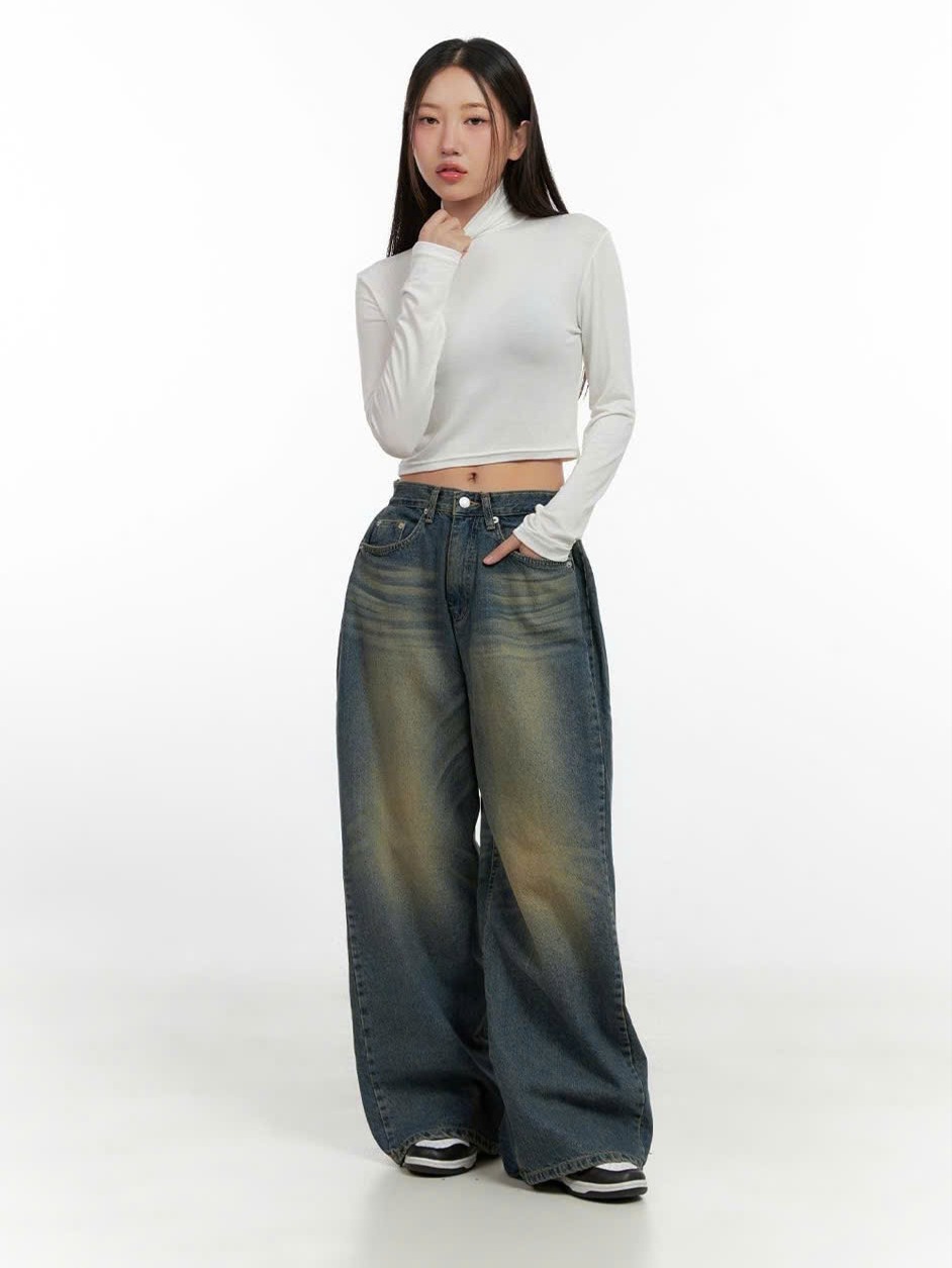 Quần Jean Nữ Straight Basic Cổ Điển