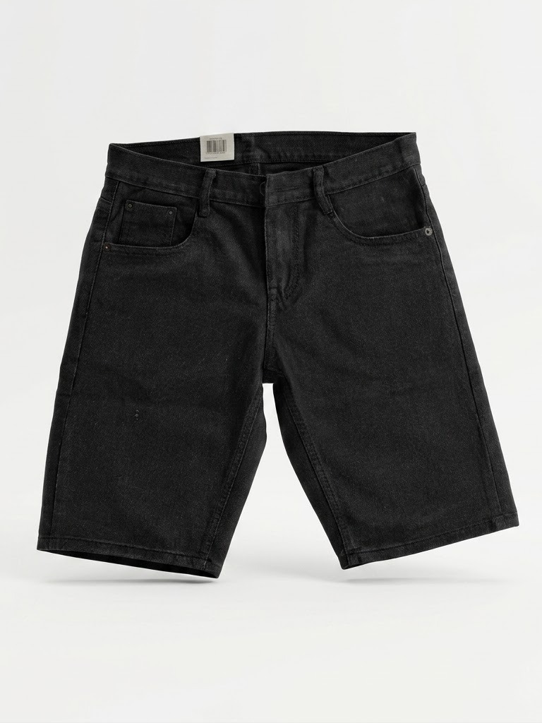 Black Minimalist Jorts