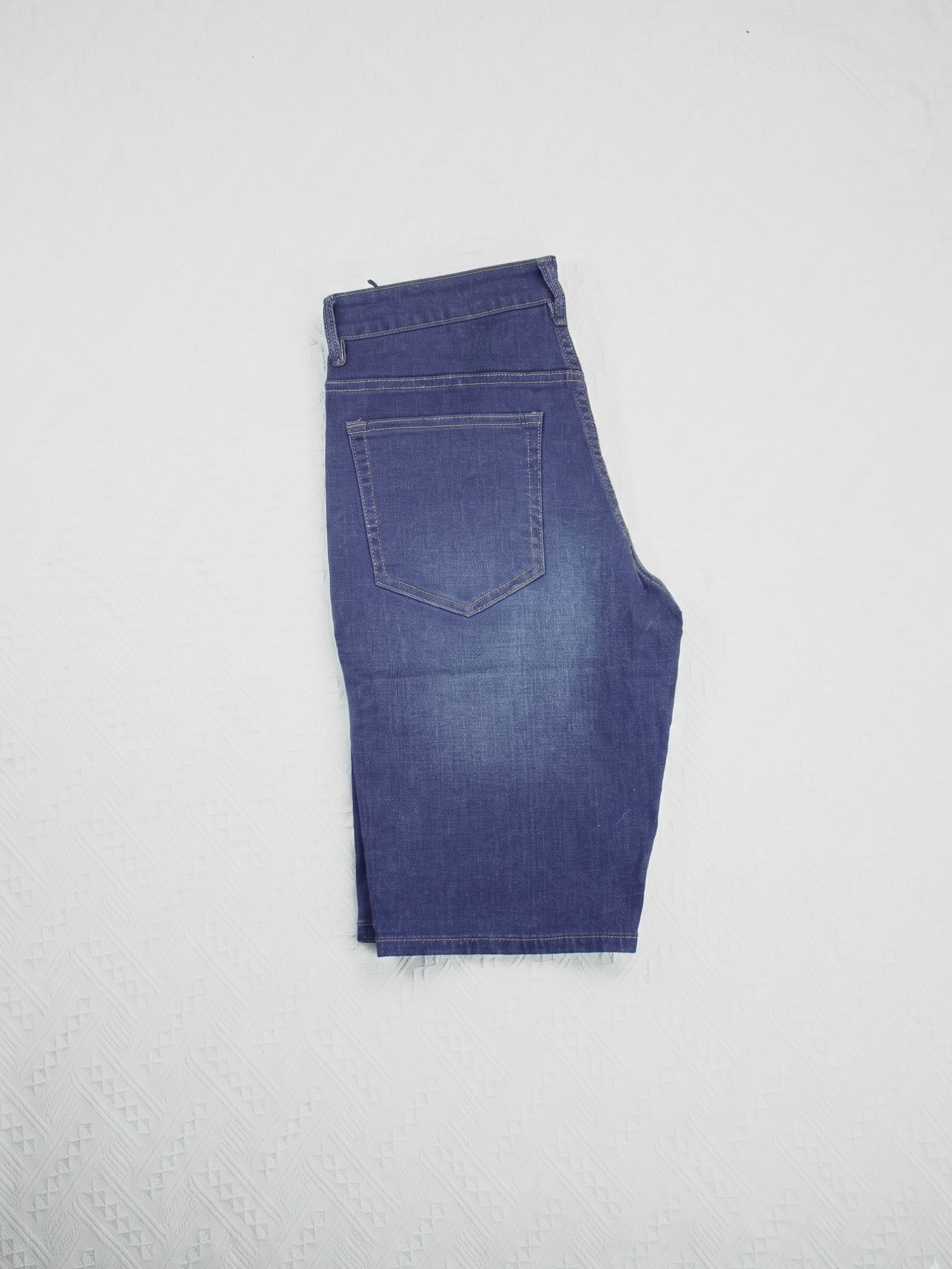 Classic Blue Slim-Fit Shorts