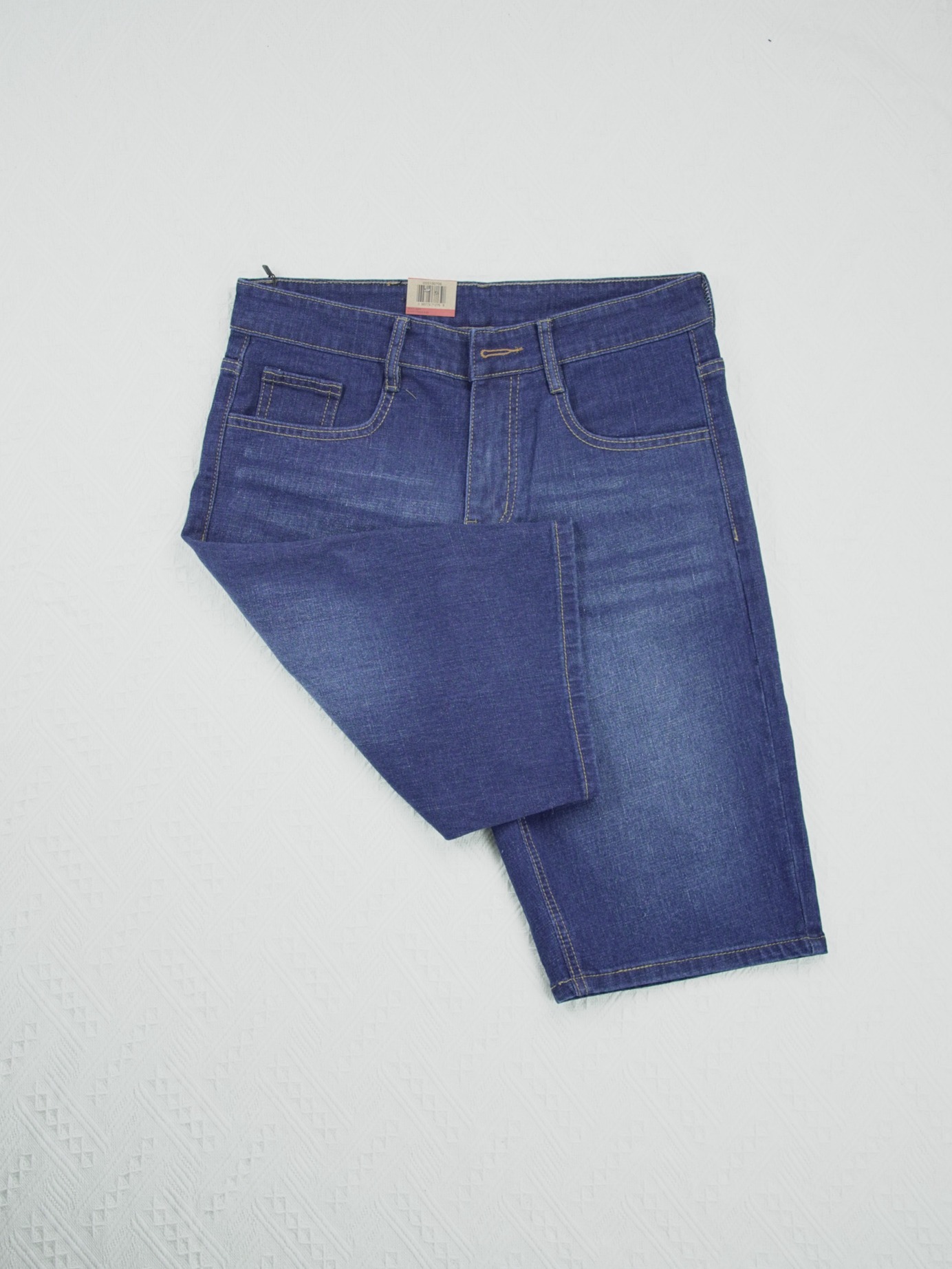 Classic Blue Slim-Fit Shorts