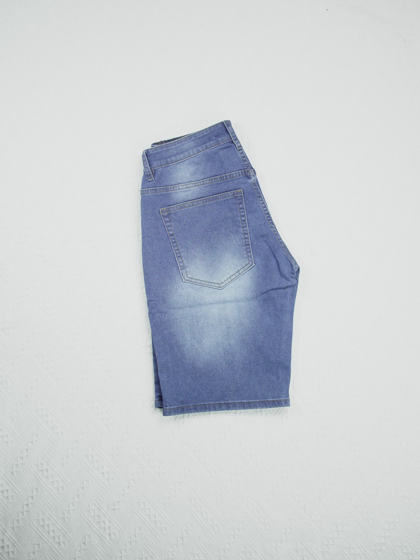 Light Blue Straight Shorts