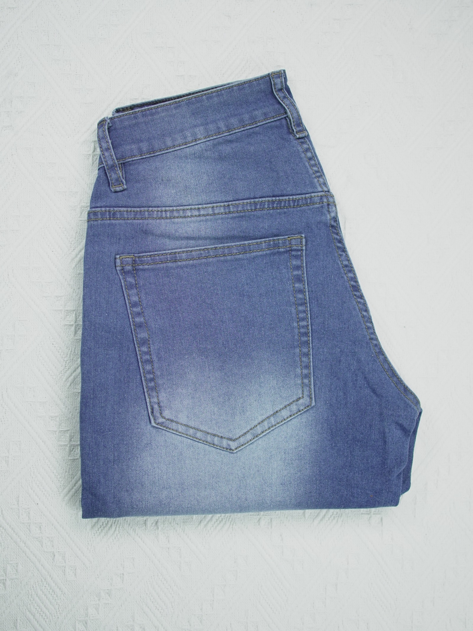 Light Blue Straight Shorts