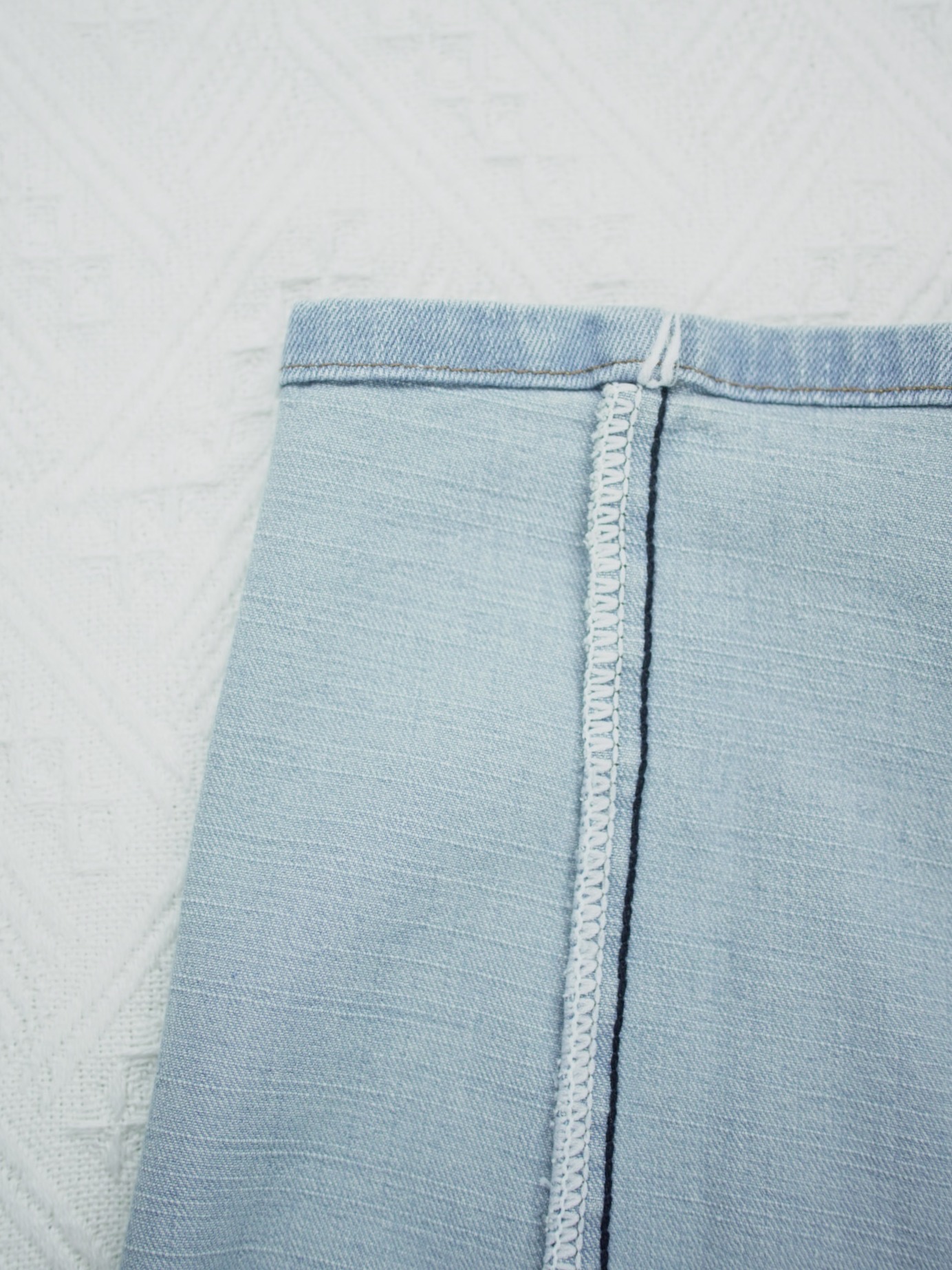 Ice Blue Distressed Jorts