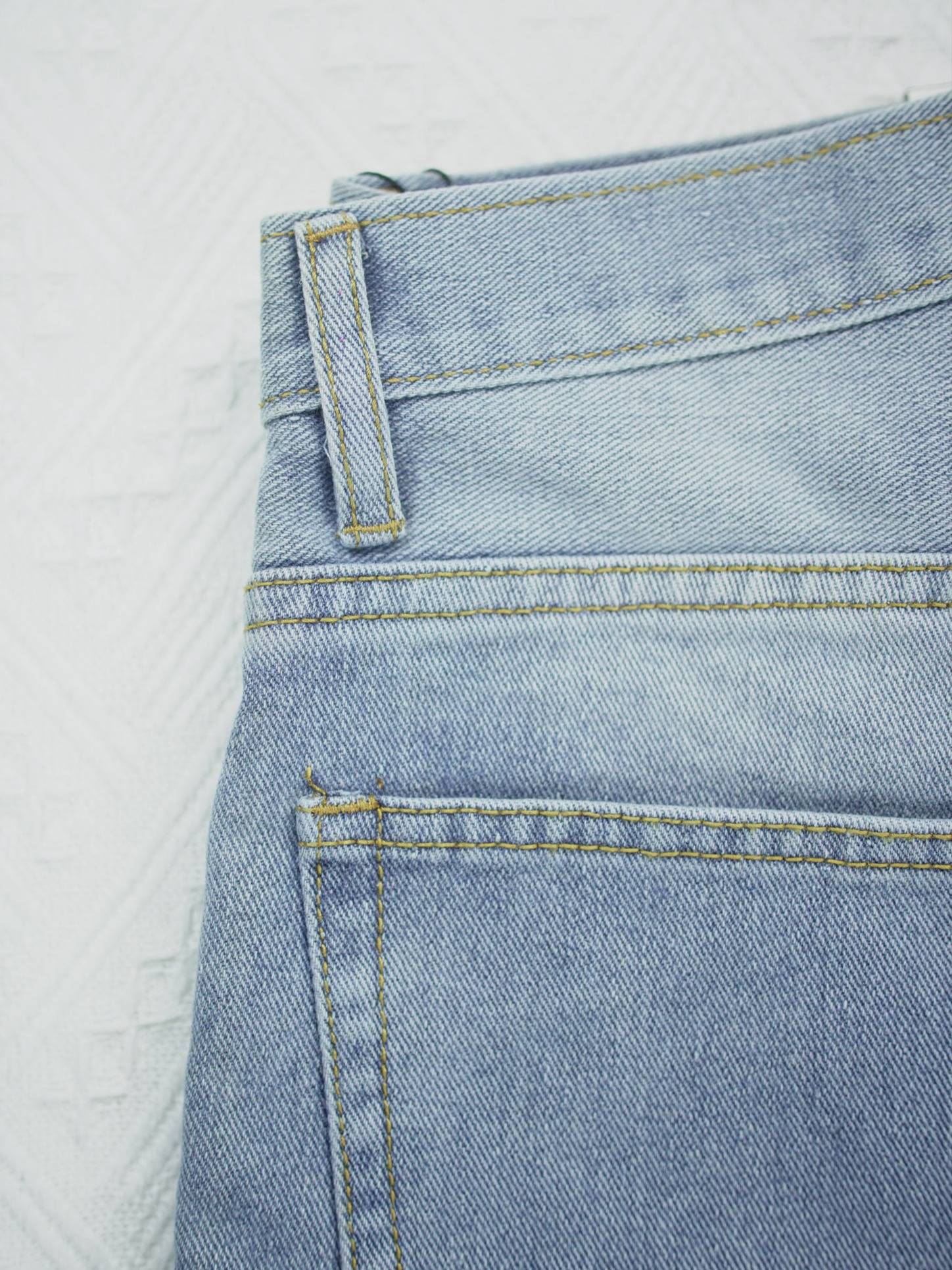 Light Blue Patchwork Jorts
