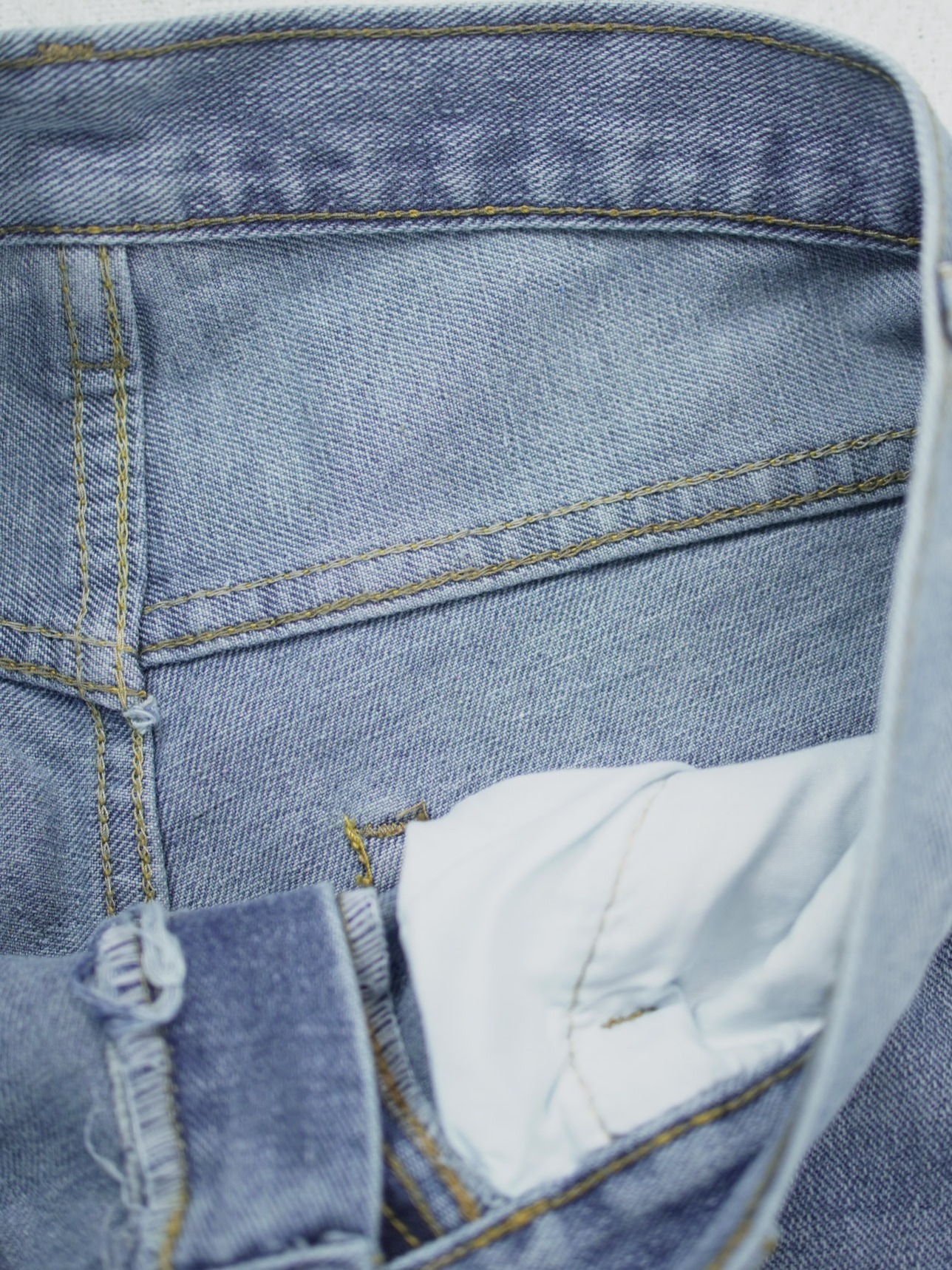 Light Blue Patchwork Jorts
