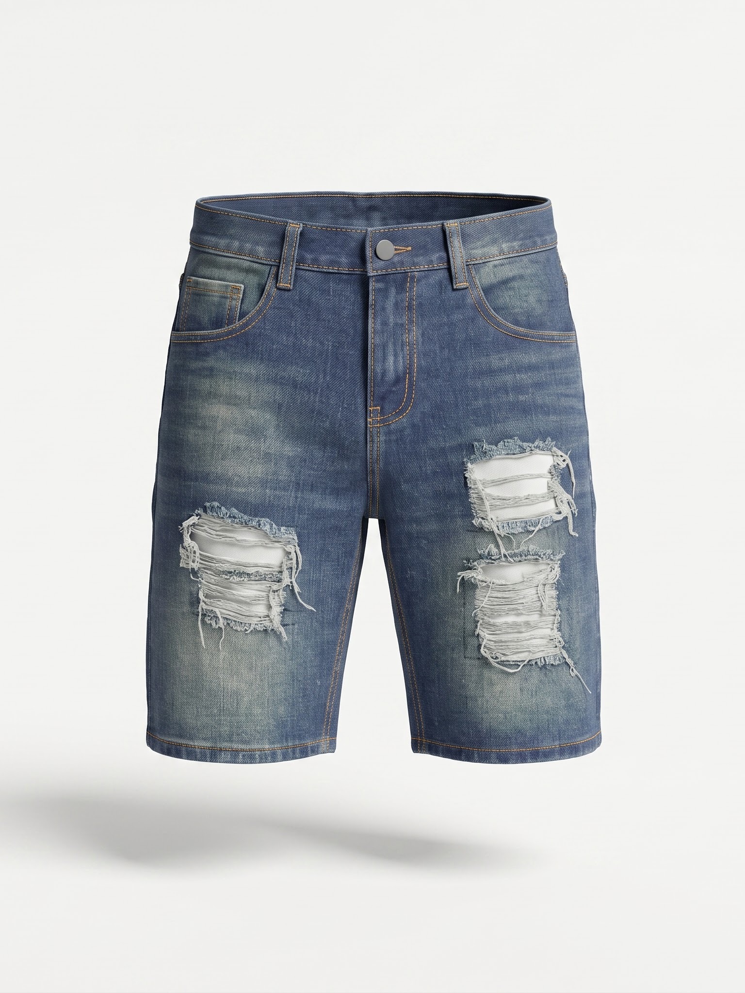 Dirty Wash Patchwork Jorts