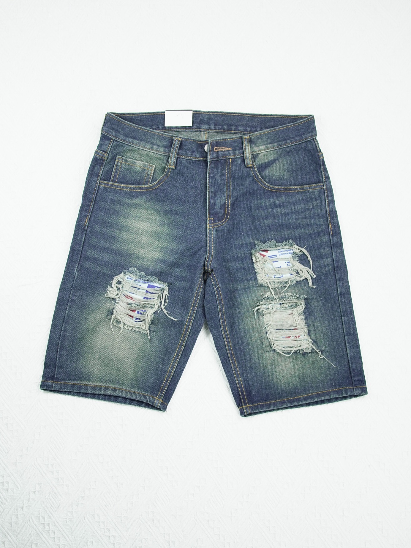 Dirty Wash Patchwork Jorts