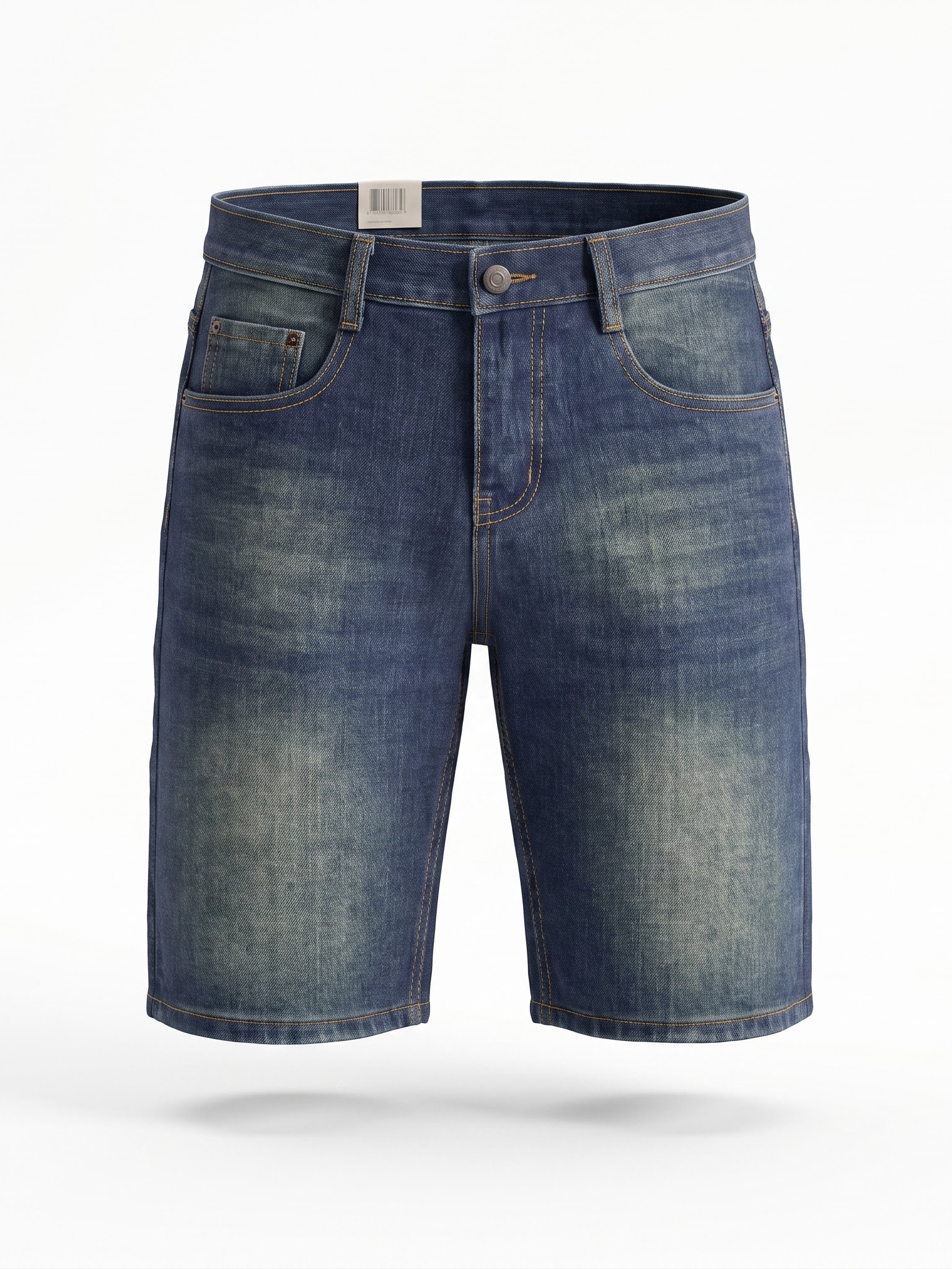 Retro Wave-Stitch Shorts