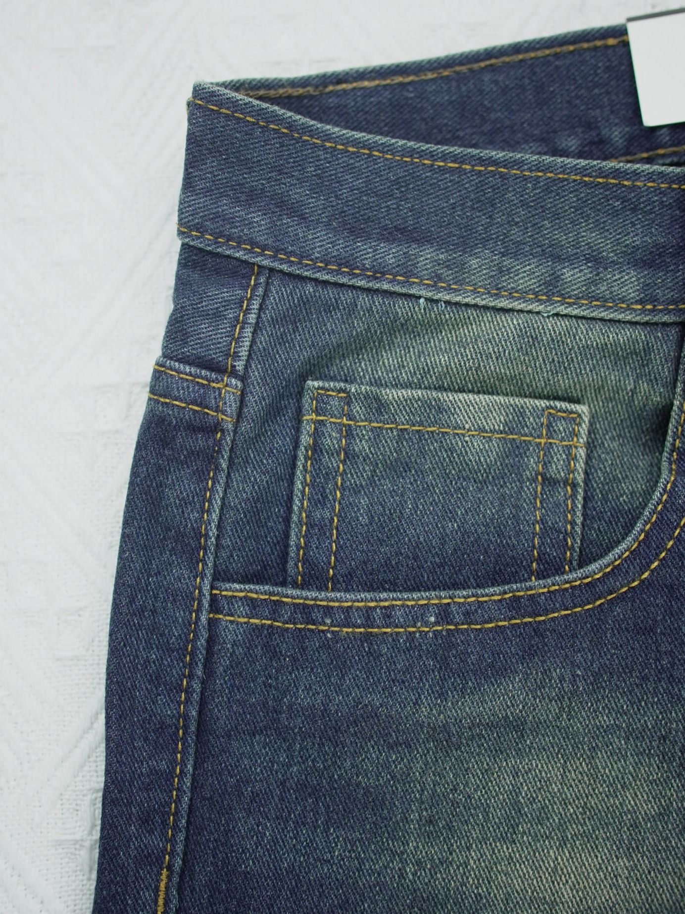 Retro Wave-Stitch Shorts