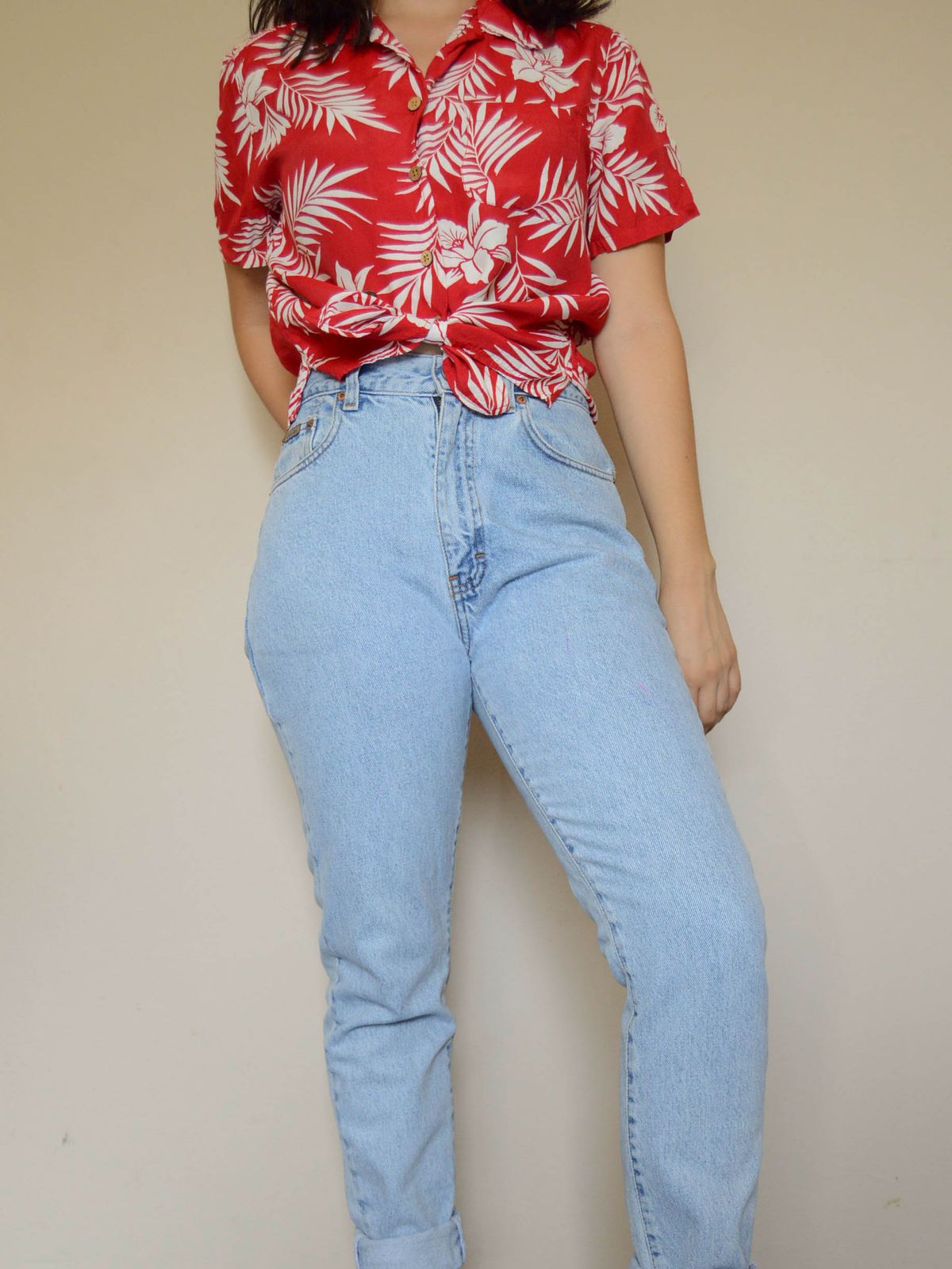 Quần Jean Nữ Wash Sáng Basic