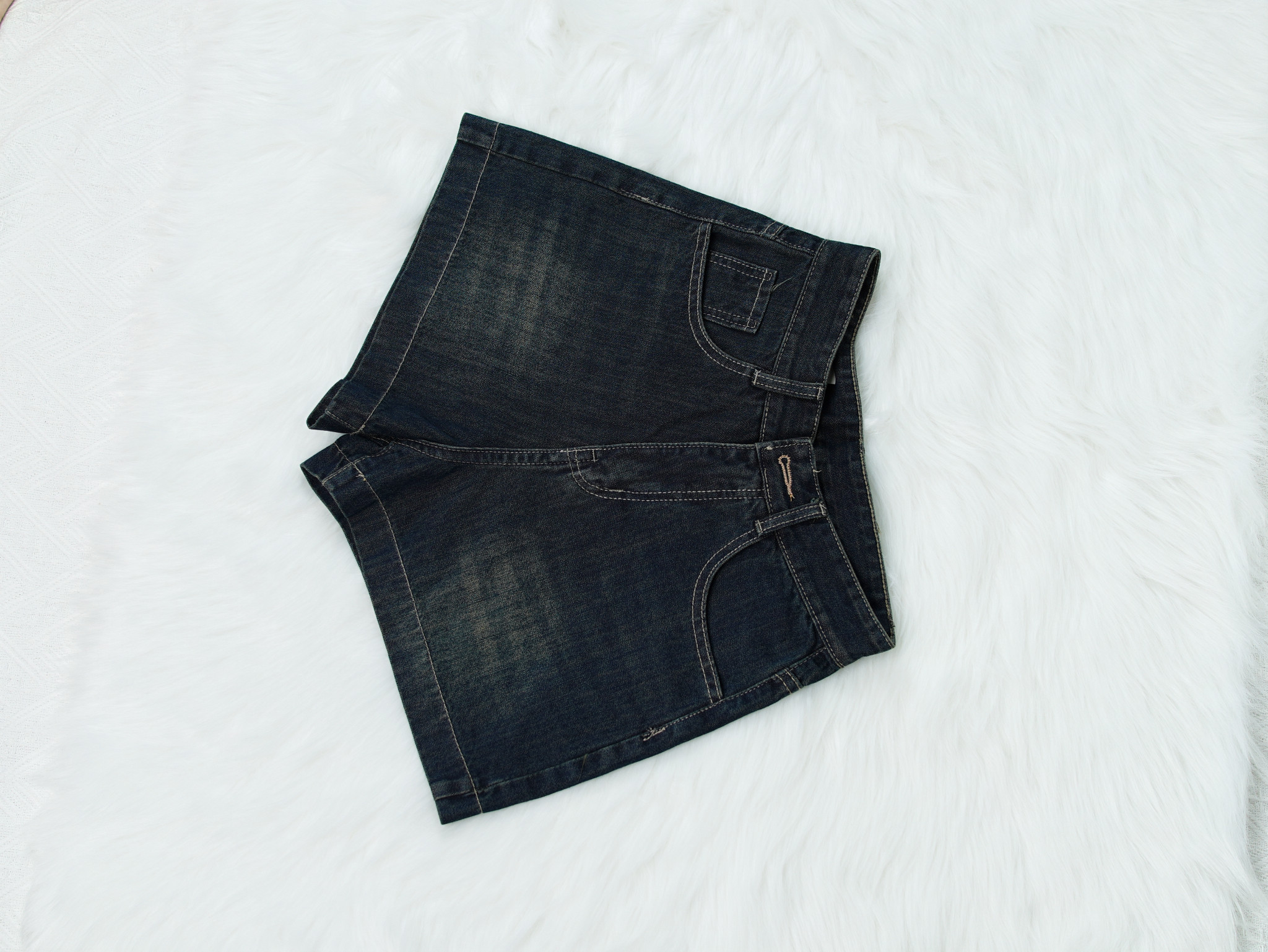 [NHÁP] Quần Short Jeans Wash Xanh Nhạt