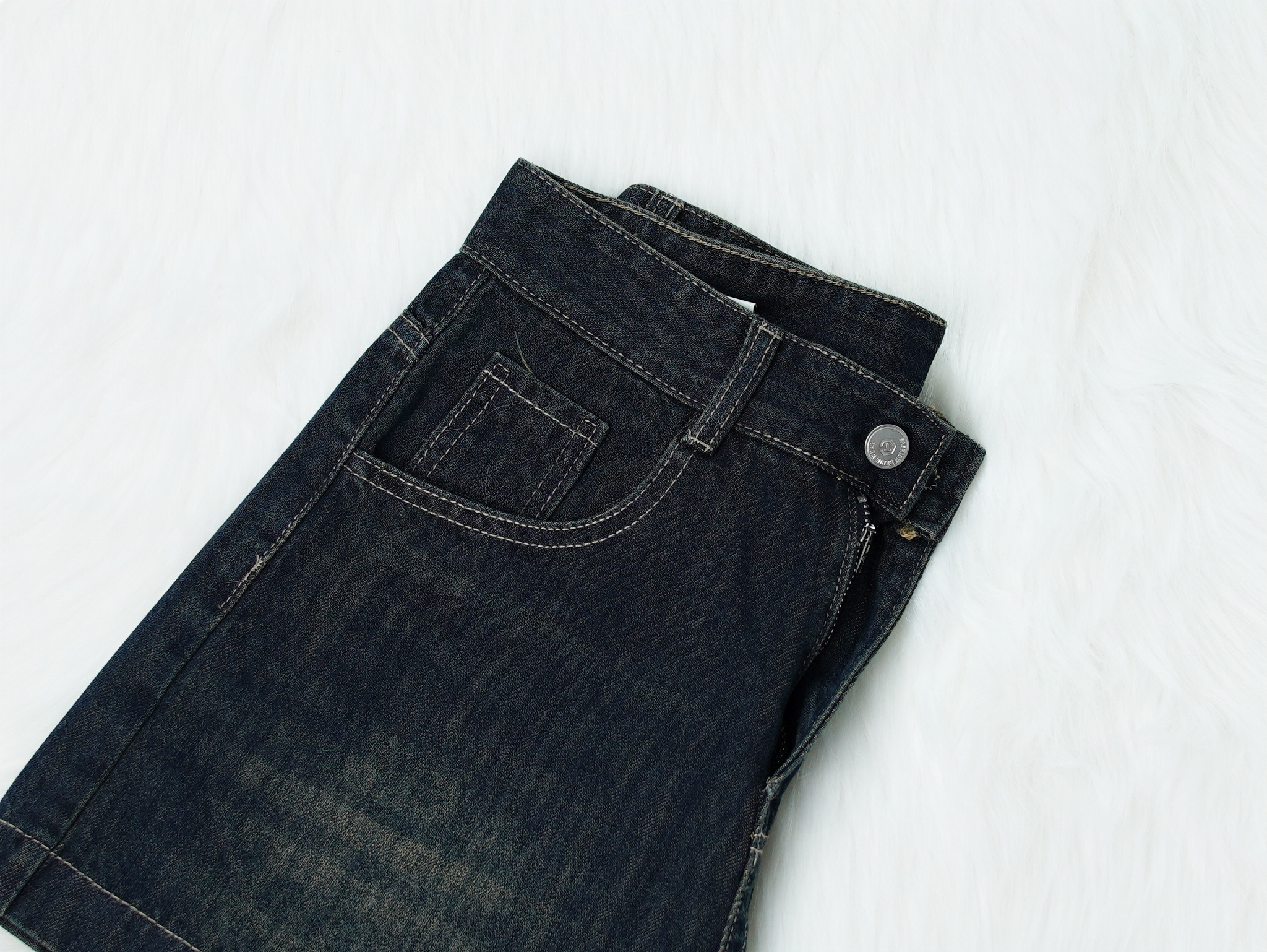 Quần Jeans Ống Rộng Dài