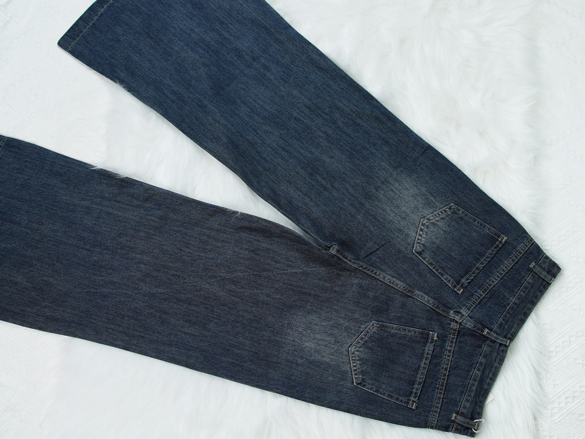Quần Jeans Ống Rộng Dài